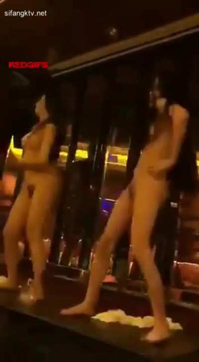 In the club