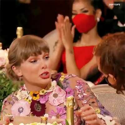Taylor seconds after winning AOTY - 