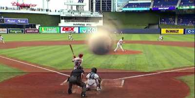 A Tyler O'Neill Foul Ball Destroys the Camera Behind Home Plate