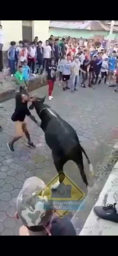 Thought he was immune because he was the one holding the rope