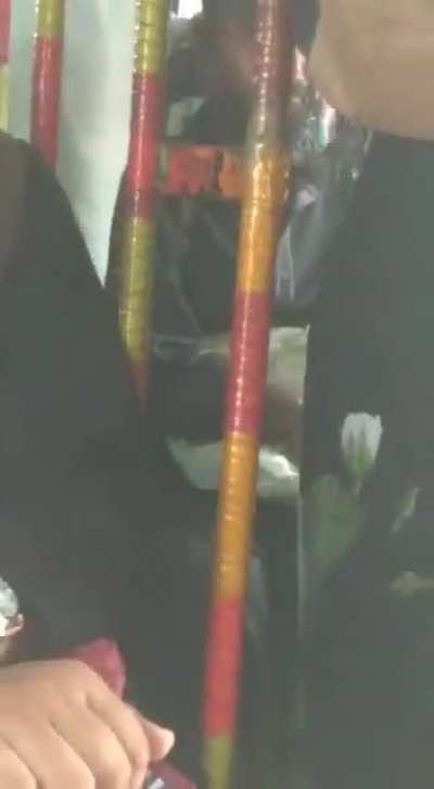 pakistani pervert guy looking at girls and jerking off in publi bus girl recorded everything