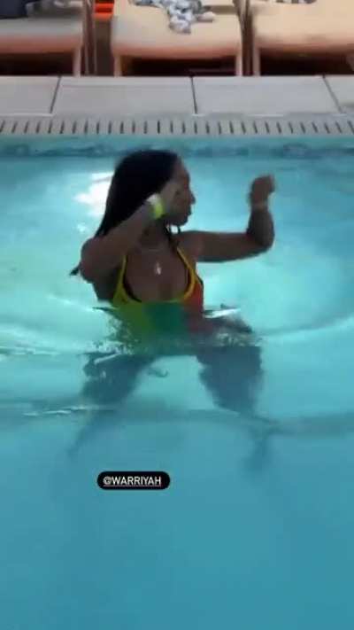 Ass in water