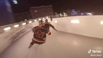 HMRB while I go down an ice roller coaster