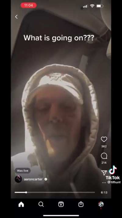 Aaron Carters live stream before his death