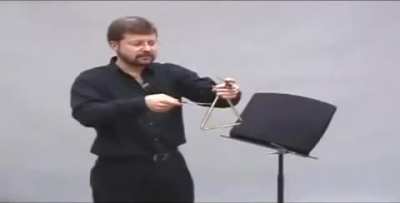 The triangle is a very simple percussion instrument