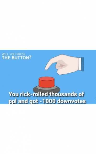 Well, I will fking press that button