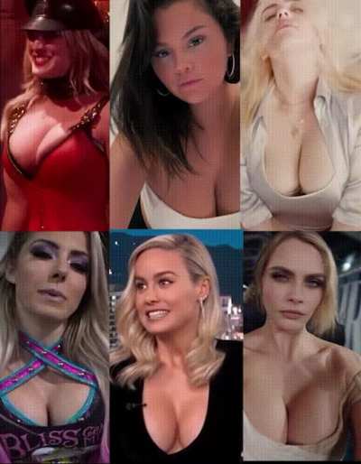 Which one will take control of you. How would you please her? - Kaley Cuoco, Selena Gomez, Bille Eilish, Alexa Bliss, Brie Larson, Cara Delevingne