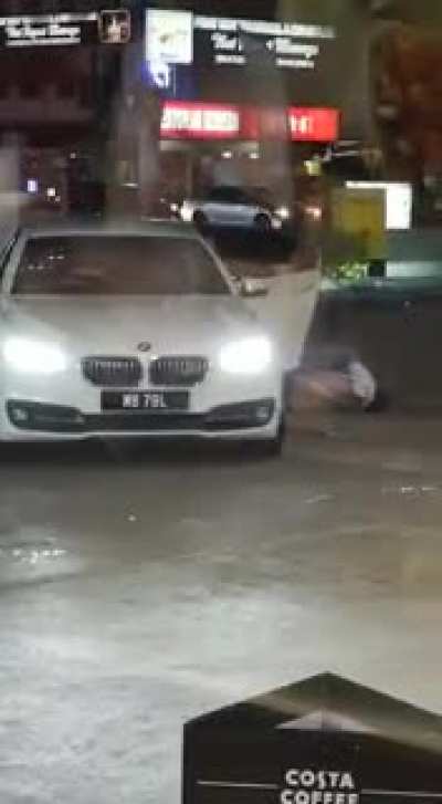 Not sure what started it. Fight. Bomb. Run over by car.