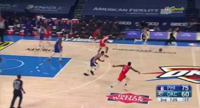 [Highlight] Korkmaz gets his career high 4th steal and takes it for slam
