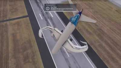 Touched down in the 787, reversers on, and the rest is history..