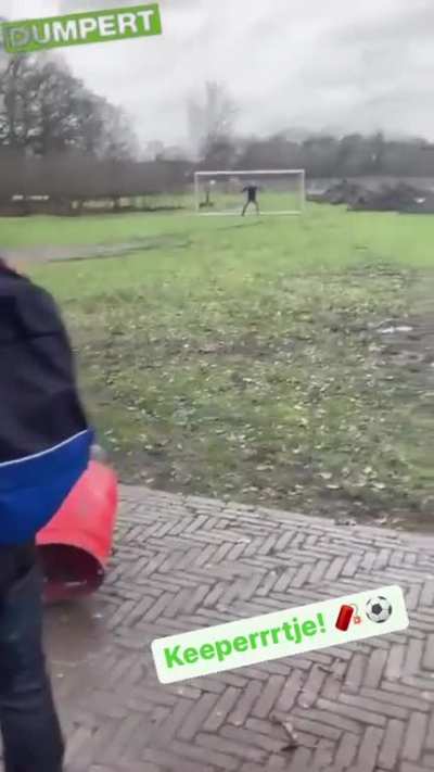 Goalkeeper practice