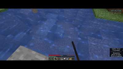 I dug 106 blocks of gravel in a row without getting flint. (World record?)