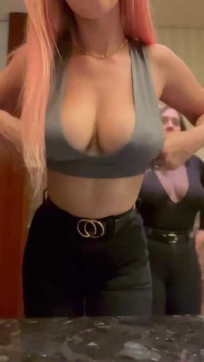 My friend and I had both swapped bodies with our girlfriends. We dressed up and headed out, we ended up having a makeout session in the bathroom as you can see him getting dressed in the back. I sent this video to our girls, only for them to reply with ‘b