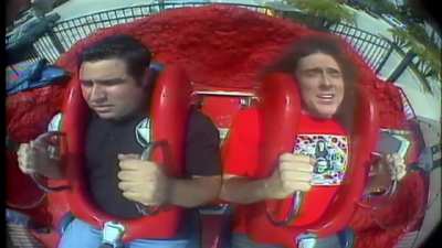 Weird Al rides the Slingshot