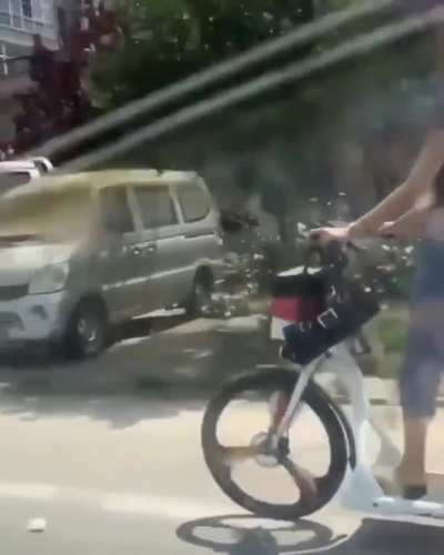 Walking treadmill bike.