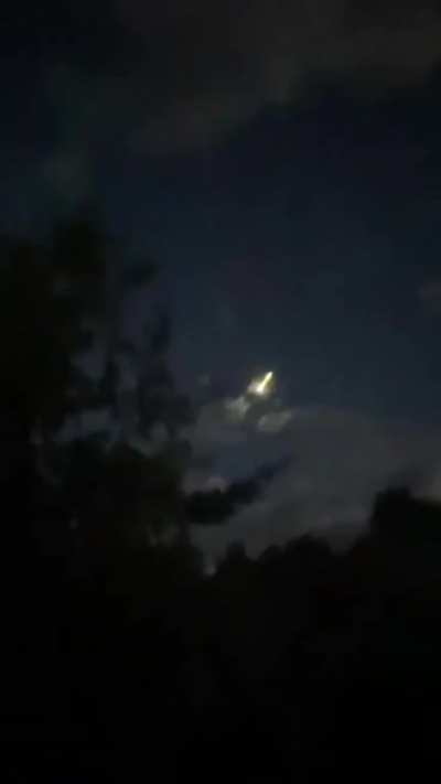 Crazy Meteor in Golden, Colorado...Just now. Looked like it flew under the clouds!