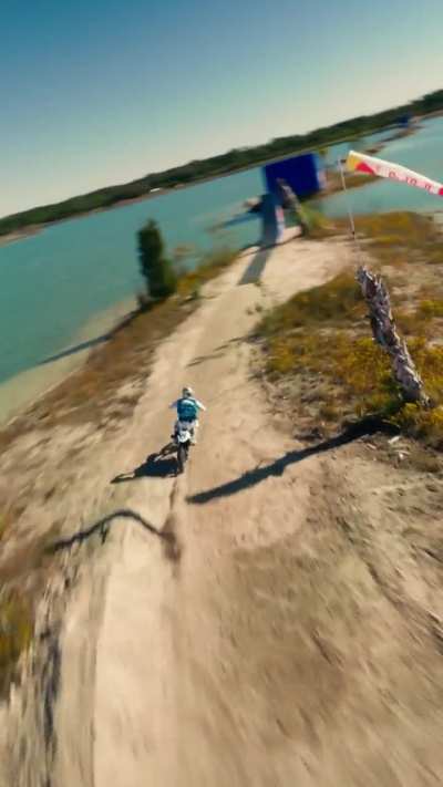 A Supercross Track But Every Jump Is Over Water