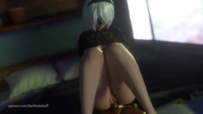 Yorha 2B Anal (Dark<wbr>holes<wbr>tuff) [Nier Automata]