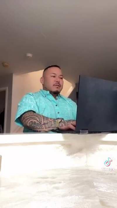 Working the front desk