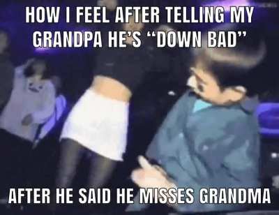 Stop simping old man 🤪✋💯