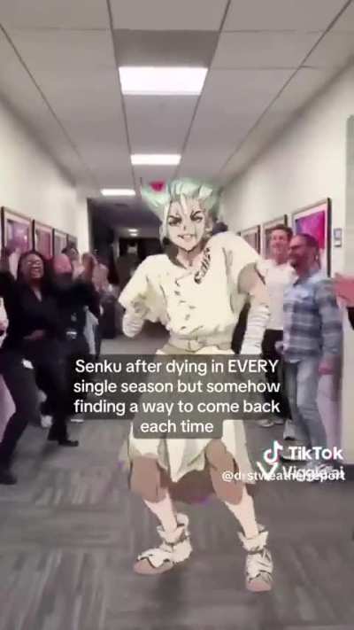 And Senku says he's unlucky
