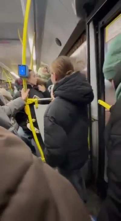 A pregnant woman beat up an old man on a bus and called him a fa**ot for not giving up his seat to her.
