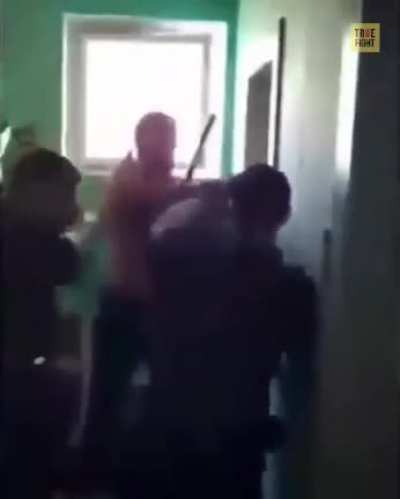 Giant man vs 3 cops