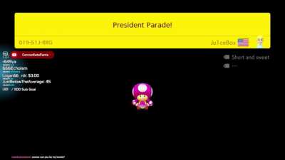 Presidential tribute in Mario