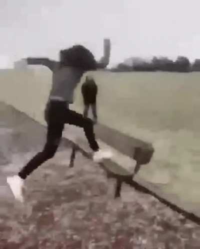 Lemme jump over this bench real quick