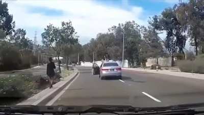 Driver steps out of moving vehicle, let’s it careen into oncoming traffic