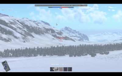 I killed heli on his airfield from 7km away.