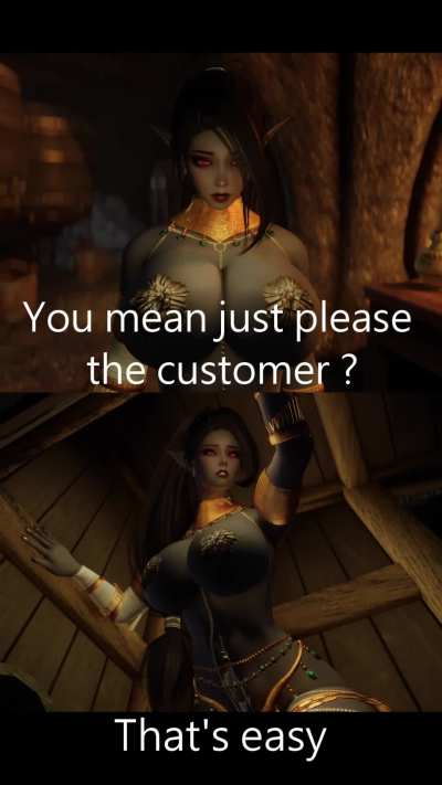 《Three Rose of Skyrim》 Chapter 22：黑精<wbr>肉體籌旅費<wbr>、獸人意外<wbr>美女陪