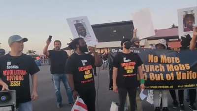 Protesters from communist party stomp on, protest, and burned flag outside of Jason Aldean's concert in a small town to prove they 