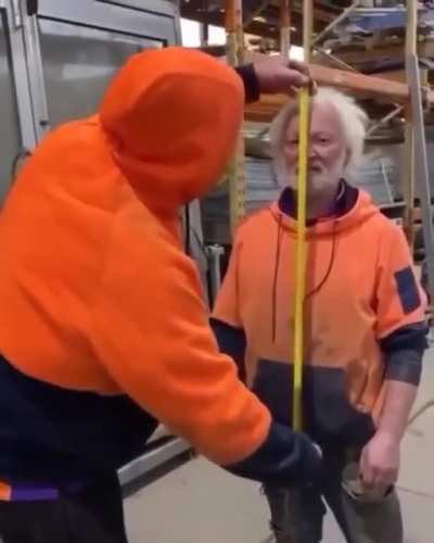 The laughters and his face says it all