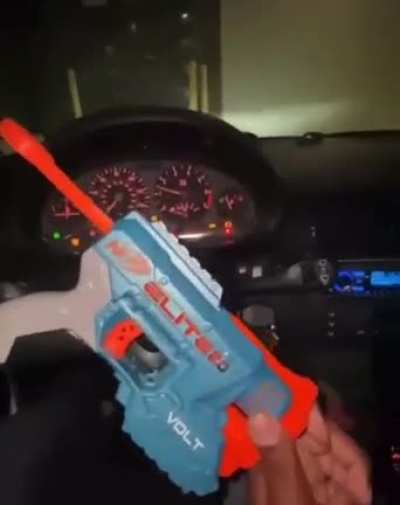 CrazyHuman behind the wheel