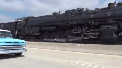 A 1927 steam engine comfortably cruising at 60 MPH. The record for this model (3751) was 103 MPH set in 1941.