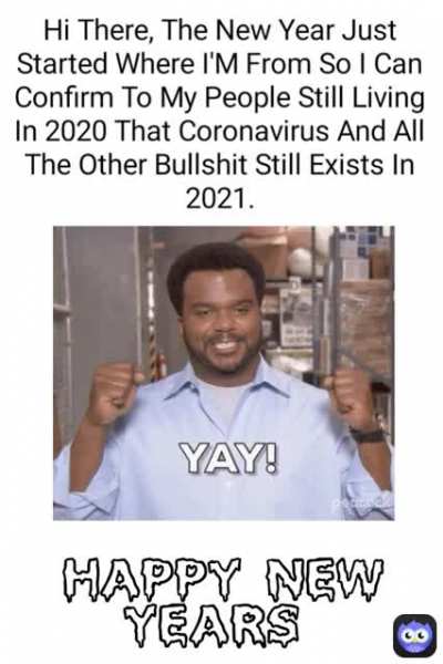 Happy new years (hopefully)