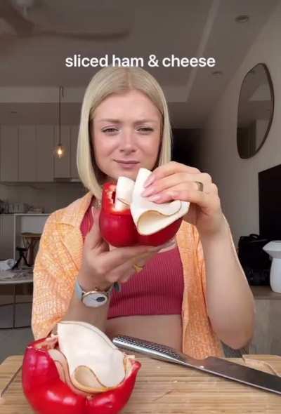 Her face says it all
