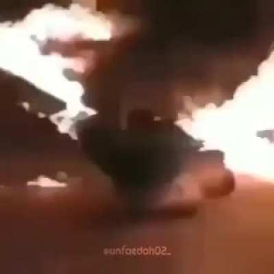 Yo he’s in fire!