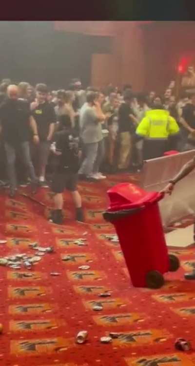 It’s rained so much in Sydney the bottom fell out of this mosh pit