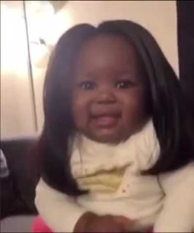 Baby's new hairdo