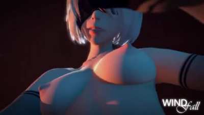 2B facefucking A2