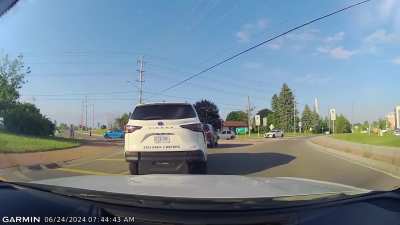 Why spend 5 seconds going through the roundabout when you can just reverse and waste 30 seconds for 5 cars behind you?