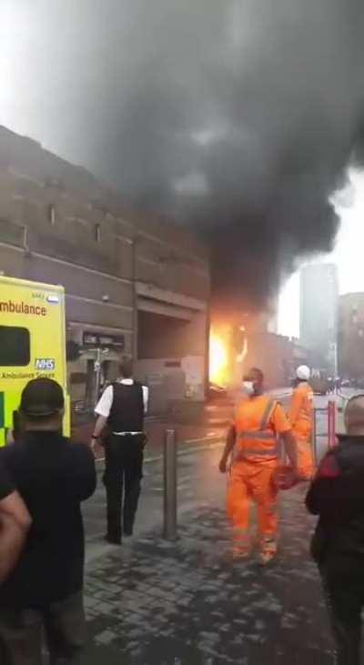 Fire and explosion in London, June 28 2021