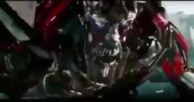Optimus never forgot the sound of the dodge ball.
