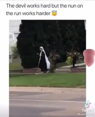 Nun on a run