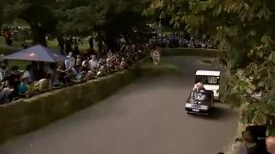 Racing backwards without crashing!
