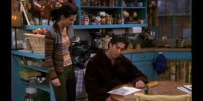 Ross and the leather pants