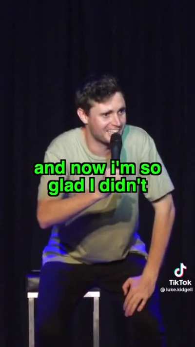 Hecklers are the worst but he makes them work