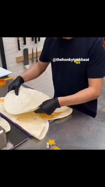 Let's just eat a cowboy hat from tortillas